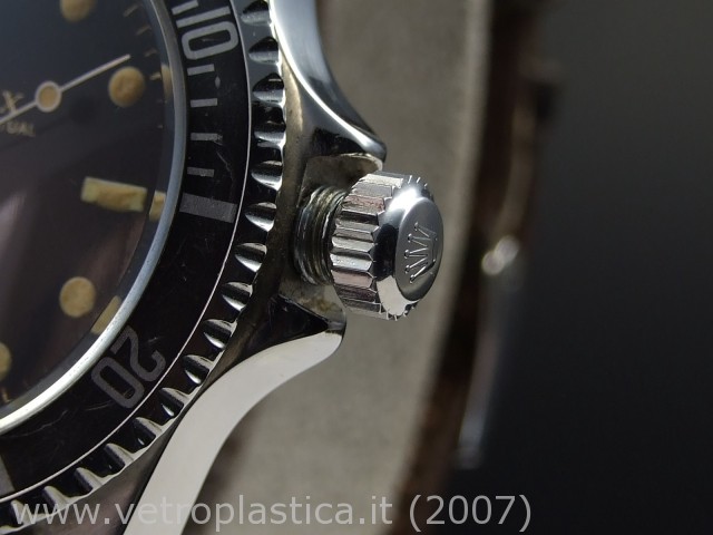 dettaglio tubo e corona twin-lock
