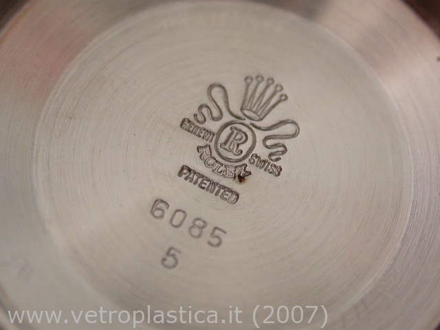 Oyster Perpetual 6085 - Punzonature fondello