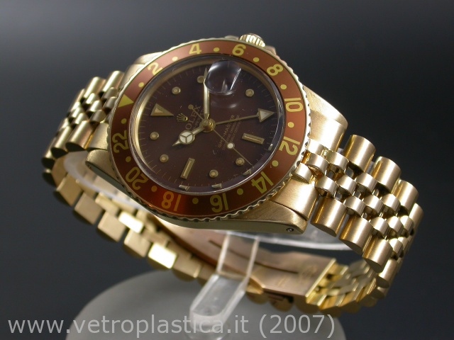 oro 18K quadrante marrone