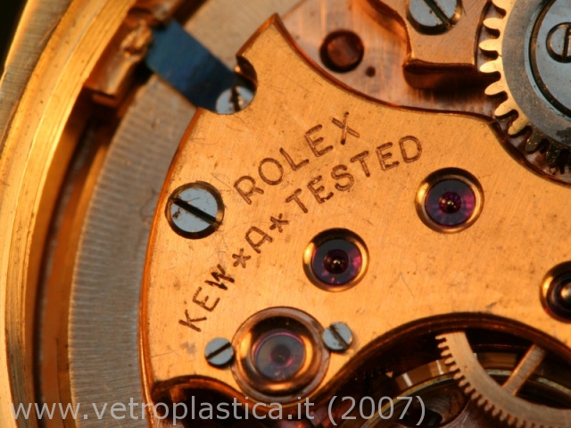 Movimento Rolex cal. 10 1/2" Kew A Tested: dettaglio del ponte