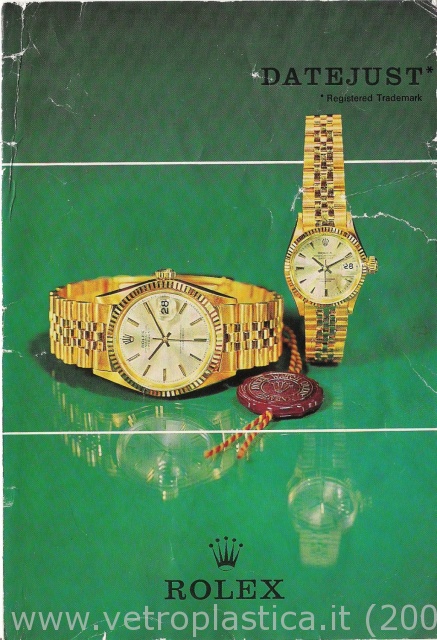 Libretto istruzioni Rolex Datejust 60's