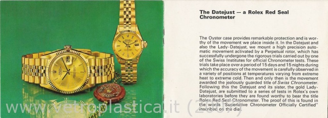 Libretto istruzioni Rolex Datejust &amp; TOG 70's