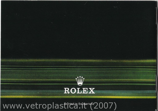 Libretto istruzioni Rolex Datejust &amp; TOG 80's