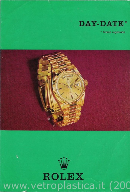 Libretto istruzioni Rolex Day-Date 60's