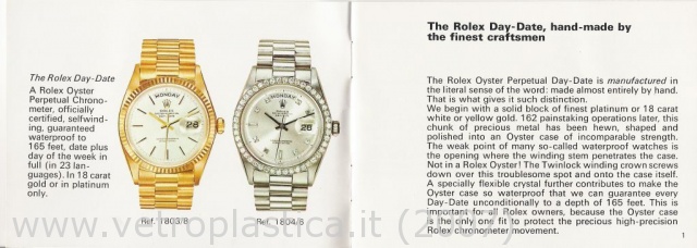 Libretto istruzioni Rolex Day-Date 70's
