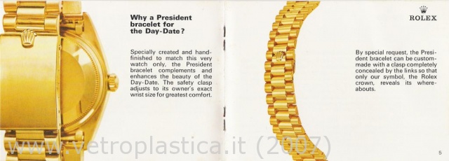 Libretto istruzioni Rolex Day-Date 70's