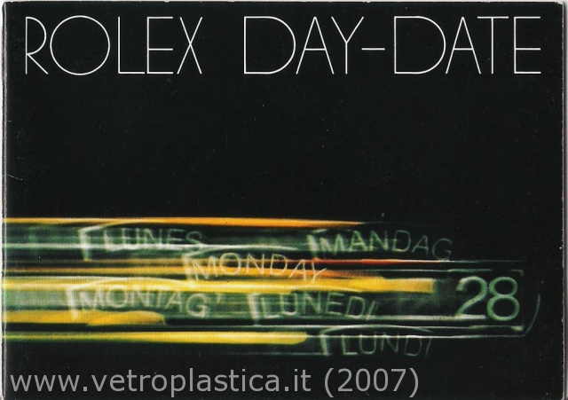 Libretto istruzioni Rolex Day-Date 80's
