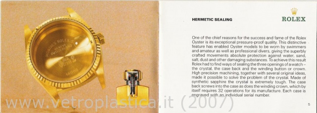 Libretto istruzioni Rolex Day-Date 80's