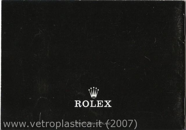 Libretto istruzioni Rolex Day-Date 80's