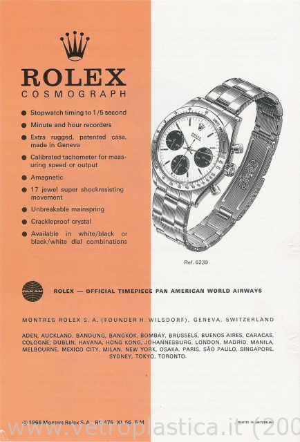 Libretto istruzioni Rolex Cosmograph Daytona 60's