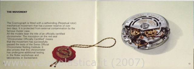 Libretto istruzioni Rolex Daytona 90's