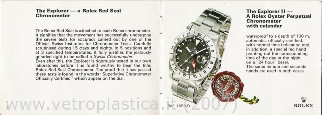 Libretto istruzioni Rolex Explorer 70's