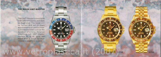 Libretto istruzioni Rolex GMT-Master 80's