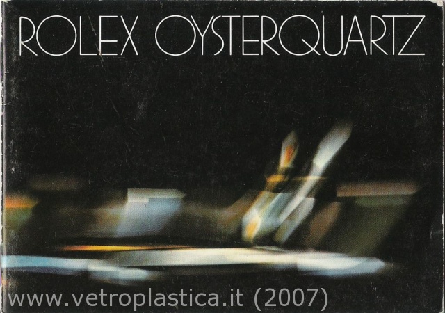 Libretto istruzioni Rolex Oysterquartz 80's