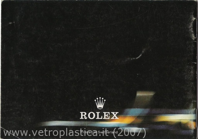 Libretto istruzioni Rolex Oysterquartz 80's