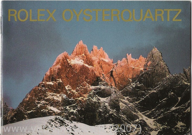 Libretto istruzioni Rolex Oysterquartz 90's