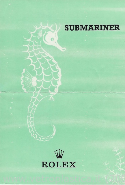 Libretto istruzioni Rolex Submariner 60's
