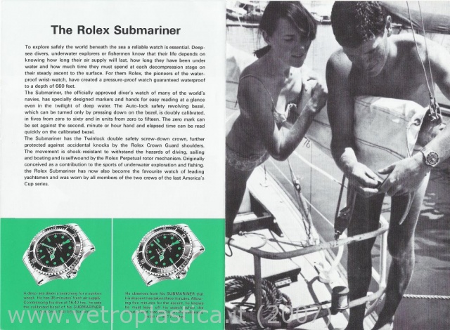 Libretto istruzioni Rolex Submariner 60's