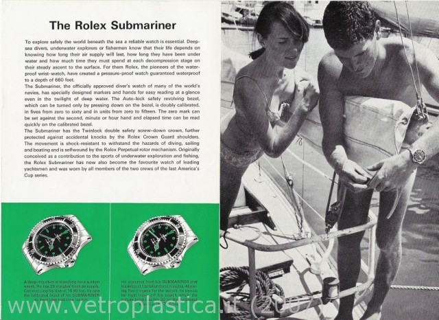 Libretto istruzioni Rolex Submariner 60's