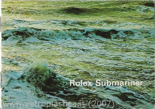 Libretto istruzioni Rolex Submariner 70's