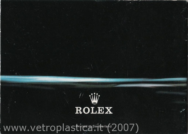 Libretto istruzioni Rolex Submariner 80's