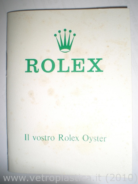 Frontespizio del libretto istruzioni / garanzia